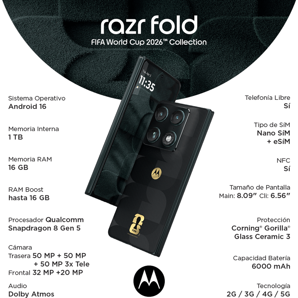 Servicelshop | Tienda online de celulares | HOT DAYS | Motorola razr fold 1TB FIFA World Cup 26™ Collection foto7