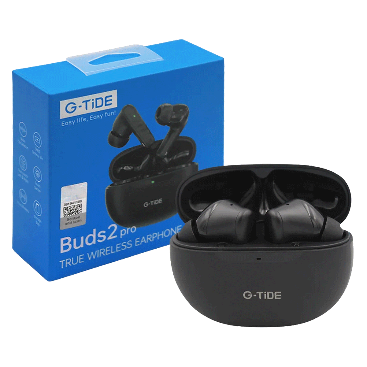 Audífonos G-TiDE Buds 2 Pro Bluetooth 5.3 Inalámbricos TWS HiFi Cancelación Ruido