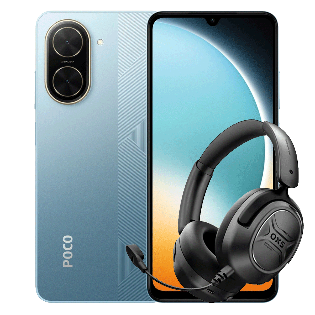 Xiaomi POCO C71 4GB RAM 128GB + Audifonos Gaming Storm OSX A2