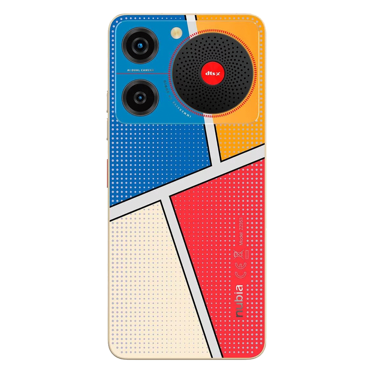 Nubia Music 128GB 4GB RAM Azul Beige + Diadema Bluetooth G-TIDE C1 Regalo