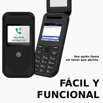 Celular Logic F6G Flip 3G para adultos mayores