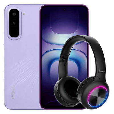 Infinix Hot 70 256GB Violeta - Edición Free Fire + Audífonos G-tide BT C1 Gratis | Smartphone Gamer