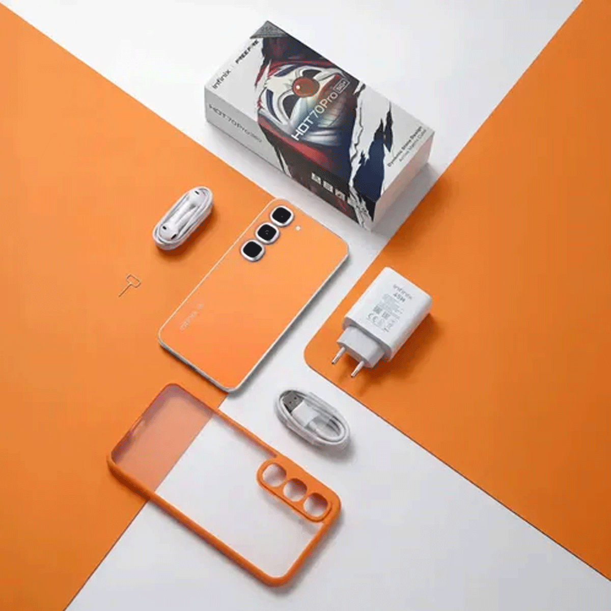 Celular Smarphone Infinix Hot 70 Pro 5G 8GB RAM 256GB Pantalla 144Hz Cámara 50MP Desbloqueado