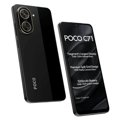 Xiaomi POCO C71 4GB RAM 128GB 4G Smartphone 120Hz 32MP 5200mAh