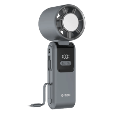 Powerbank  G-Tide Ventilador Portátil  FH02 Recargable 4400mAh Ice Cooling Gris
