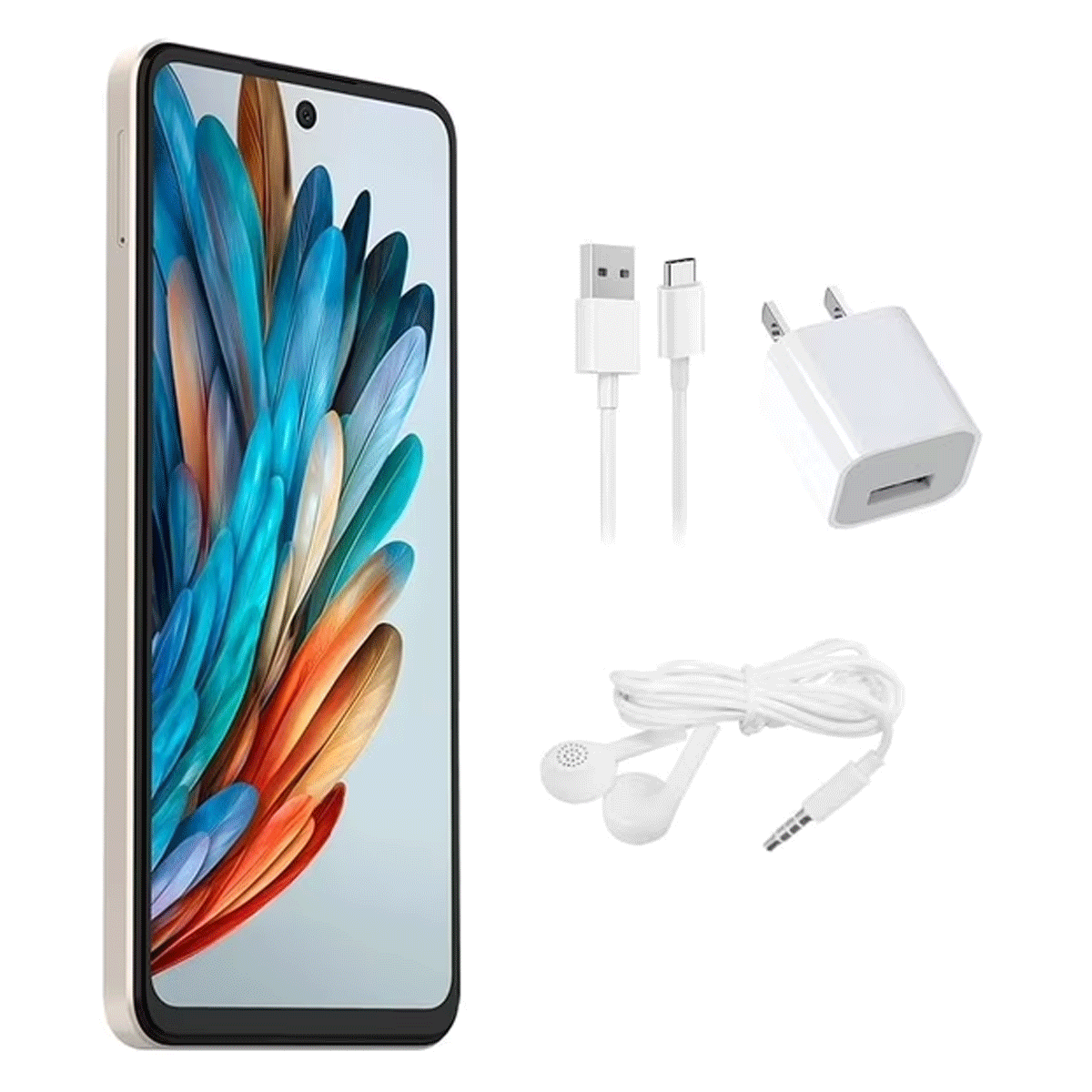 Nubia Music 128GB 4GB RAM Azul Beige 4G LTE Celular Cámara 50MP