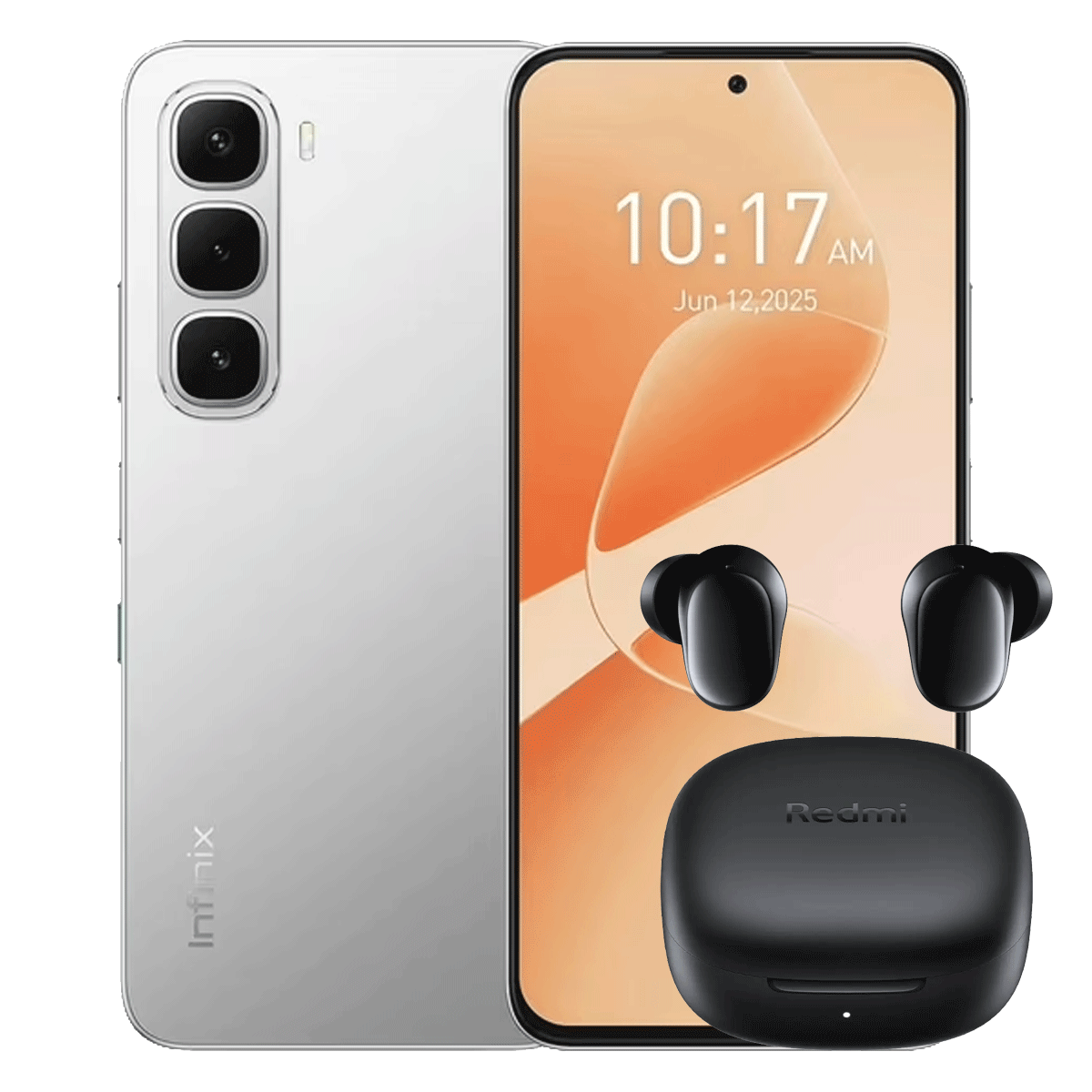 Combo Infinix Hot 60i 8GB/256GB desbloqueado + Audifonos Redmi Buds 6 play