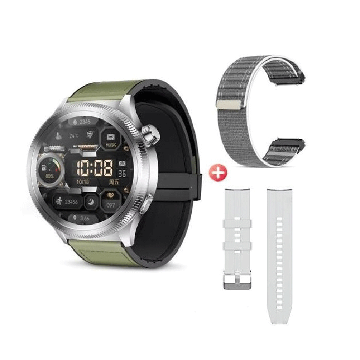 Smartwatch G-TiDE R8 Pro AMOLED 1.43" Bluetooth Llamadas NFC IP68